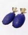Pendientes Oval Azul