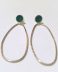 Pendientes Garabato Deep turquesa