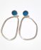 Pendientes Garabato Azul