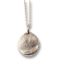 Colgante de plata de ley con huellas dactilares