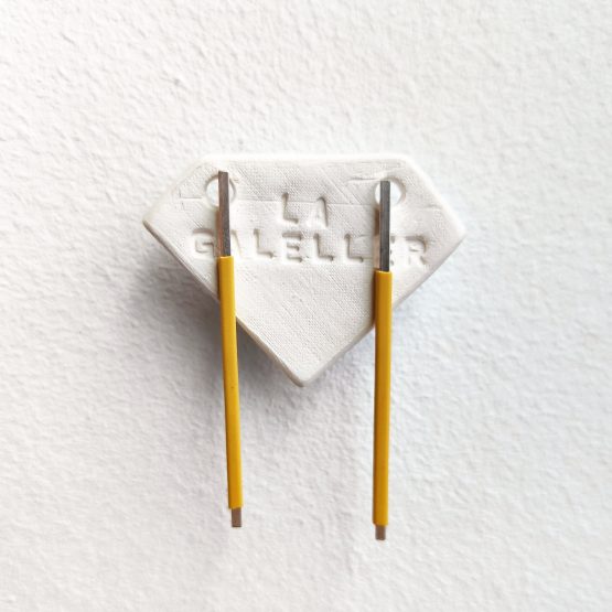 pendientes termo amarillo