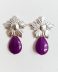 Pendientes FLORÓN MORADO